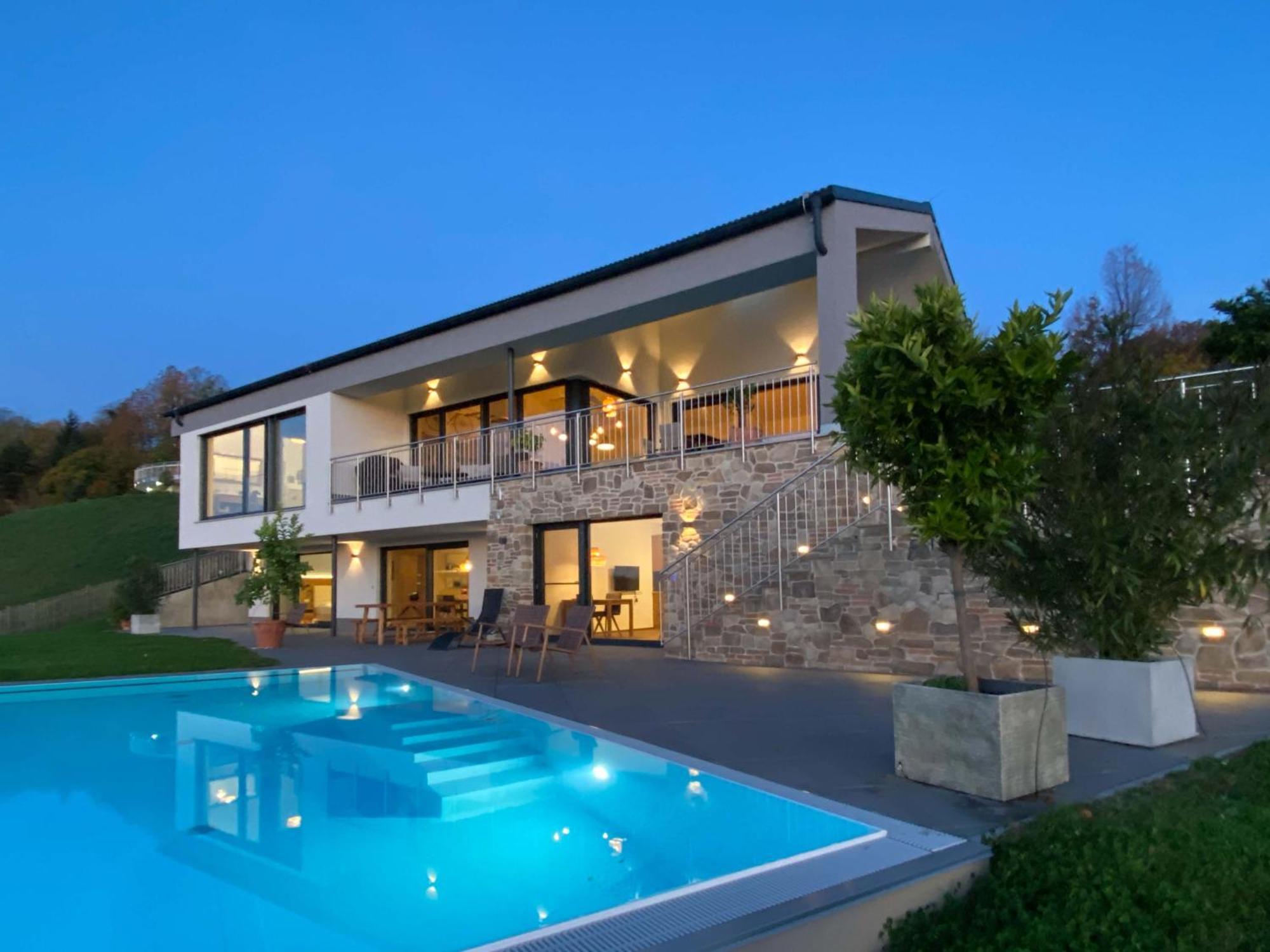 Greim15 --- Ganzes Ferienhaus Mit Fernsicht, Pool, Wellness Deutschlandsberg Extérieur photo