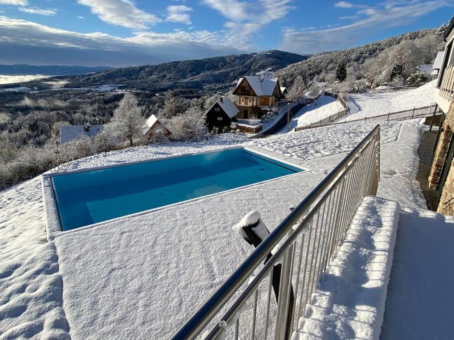 Greim15 --- Ganzes Ferienhaus Mit Fernsicht, Pool, Wellness Deutschlandsberg Extérieur photo