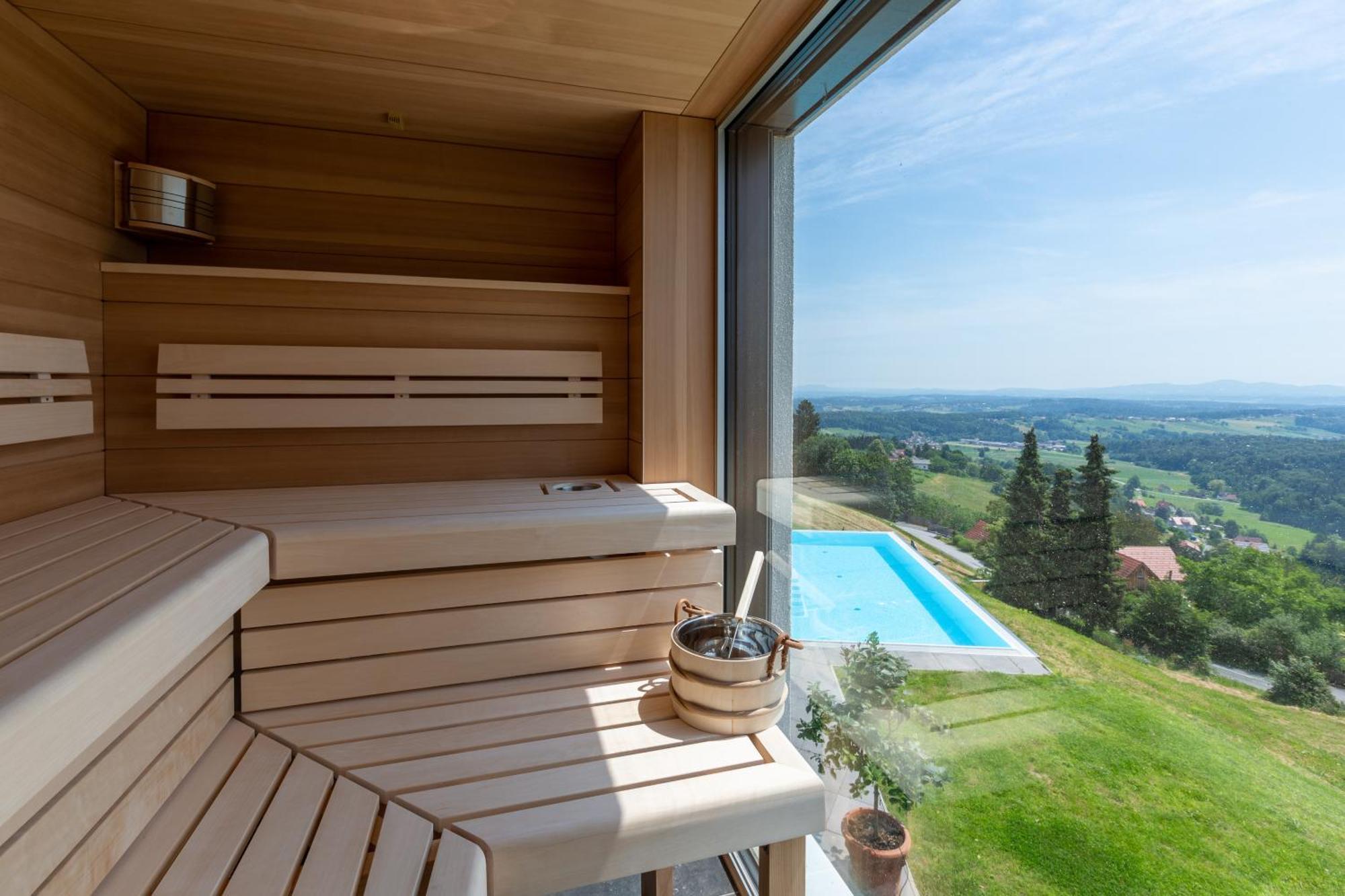 Greim15 --- Ganzes Ferienhaus Mit Fernsicht, Pool, Wellness Deutschlandsberg Extérieur photo