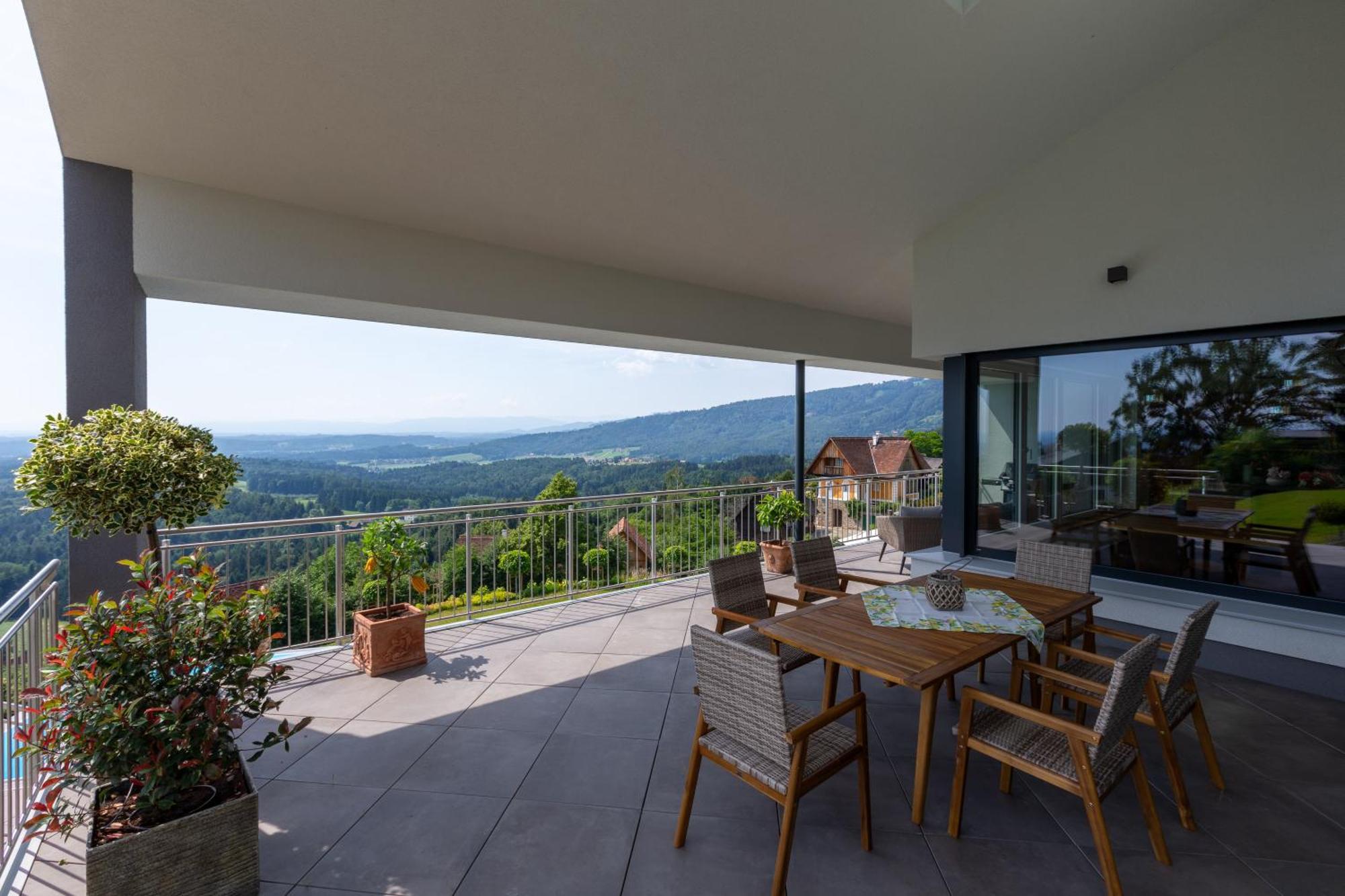 Greim15 --- Ganzes Ferienhaus Mit Fernsicht, Pool, Wellness Deutschlandsberg Extérieur photo